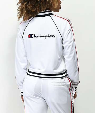 white champion sweatsuit