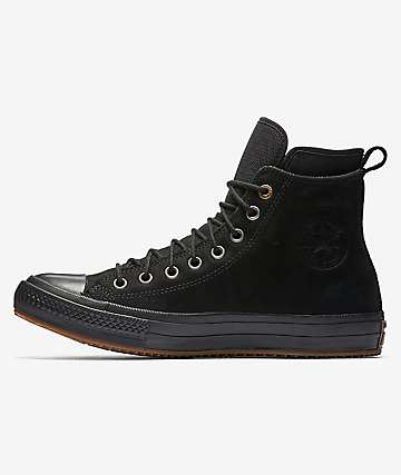 Converse Chuck Taylor All Star Black, Black & Gum Waterproof Boot
