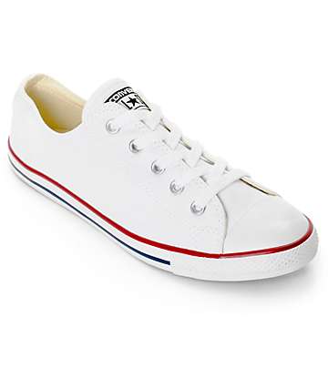 Converse Chuck Taylor All Star Dainty White Shoes (Womens)