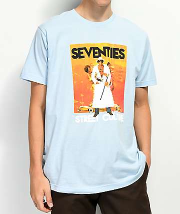 Cross Colours Street Culture Mack Light Blue T-Shirt