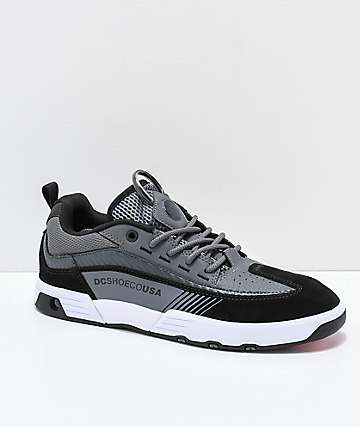 DC Legacy 98 Slim zapatos de skate en negro, gris y blanco