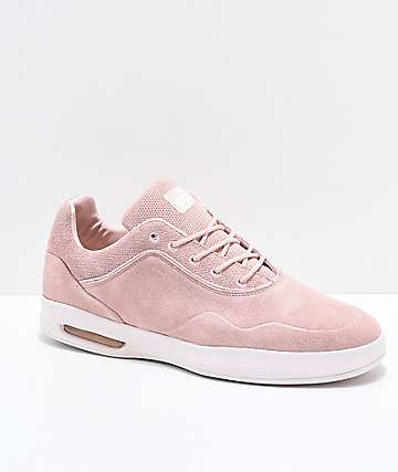 Diamond Supply Co. Tucker Pro Pastel Pink Suede Skate Shoes