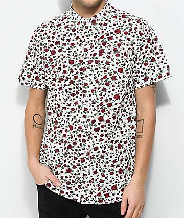 floral button down shirt mens