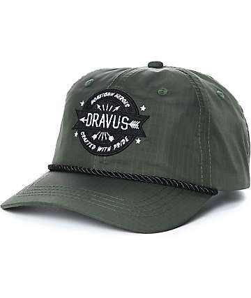 Dravus Nials gorra snapback sin estructura en color verde olivo
