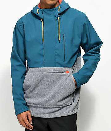 Dravus Riley Color Blocked Tech Fleece Anorak Jacket