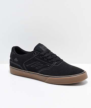 Emerica Reynolds Low Vulc zapatos de skate en negro y goma