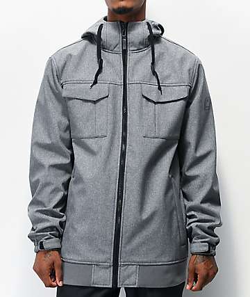 Empyre Blizzard Grey Softshell 10K Snowboard Jacket