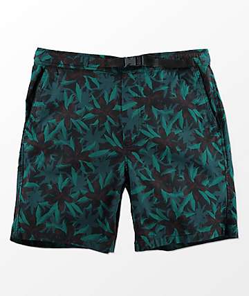 Empyre Dixon shorts con pretina elástica y estampado floral oscuro