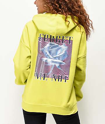 Empyre Fredia Forget Me Not sudadera con capucha amarilla neón