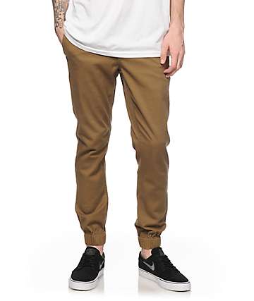 zumiez khaki joggers