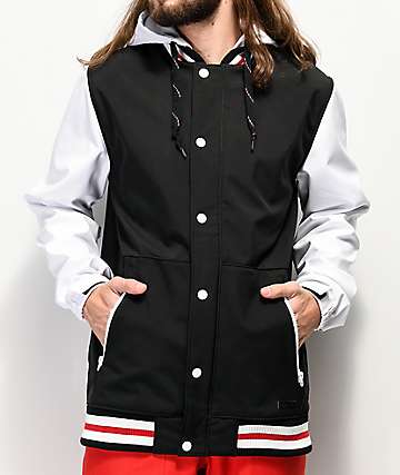 Empyre Lily Express Black, White & Red 10K Snowboard Jacket