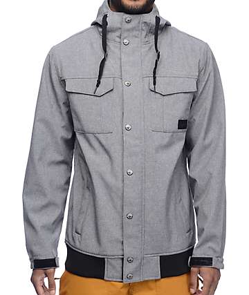 Empyre Luger M65 Softshell 10K Charcoal Snowboard Jacket
