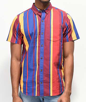 Empyre Mikey Port Royale Stripe Shirt Sleeve Button Up