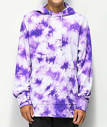 Empyre Phisher sudadera con capucha morada con efecto tie dye