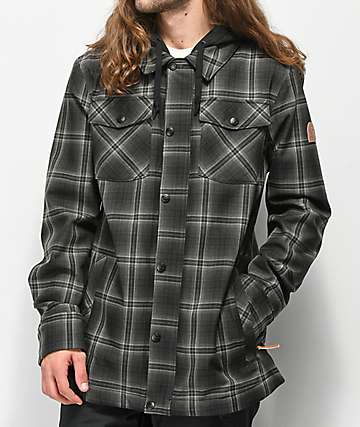 Empyre Traversed Charcoal Plaid 10K Snowboard Jacket