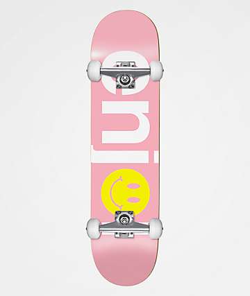 Enjoi No Brainer Smile Pink 7.5" Skateboard Complete