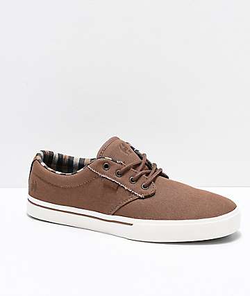 Etnies Jameson 2 Eco zapatos de skate de color chocolate y blanco