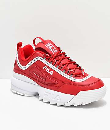 fila shoes red colour