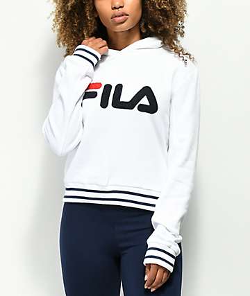 fila red white and blue hoodie