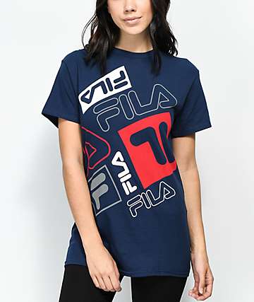 t shirt fila rose