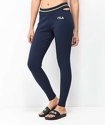 fila navy blue leggings