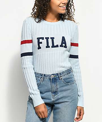 fila light blue sweatshirt