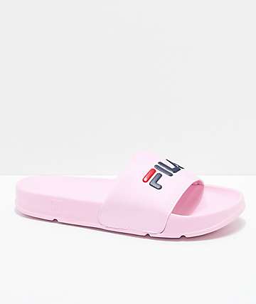 fila flip flops pink