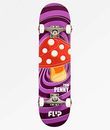Flip x Tom Penny Pop Shroom Purple 8.0" Skateboard Complete