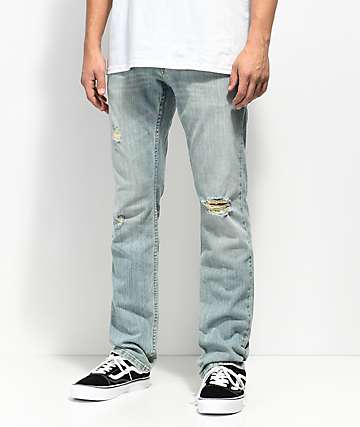 Free World Messenger Westport Distressed Skinny Stretch Jeans