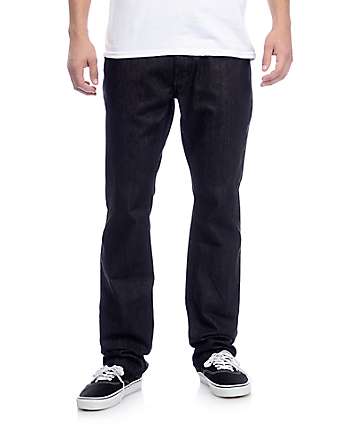 Free World Night Train Black Raw Denim Regular Fit Jeans (Past Season)