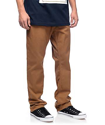 Free World Night Train Regular Fit Twill Hazelnut Pants
