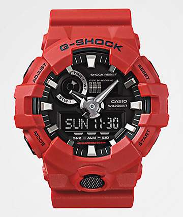 red and black g shock