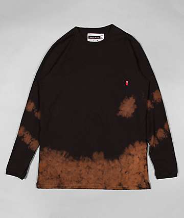 Halfwits Lummox Pocket Bleached Black Long Sleeve Shirt