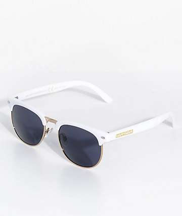 Happy Hour Tancowny G2 Glossy White & Gold Sunglasses