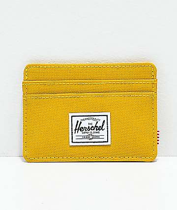 Herschel Supply Co. Charlie Arrowhead Yellow Cardholder Wallet