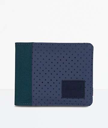 Herschel Supply Co. Edward Teal & Peacoat Bifold Wallet