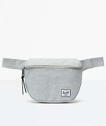 Herschel Supply Co. Fifteen Light Grey Crosshatch Fanny Pack