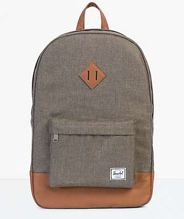 Herschel Supply Co. Heritage Canteen Crosshatch & Tan Backpack