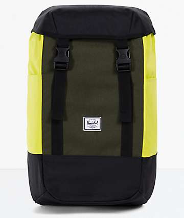 Herschel Supply Co. Iona Black, Forest & Primrose Backpack