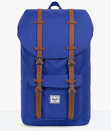 Herschel Supply Co. Little America Deep Ultra Marine & Tan Backpack