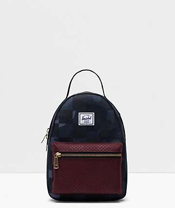 Herschel Supply Co. Nova Night Camo, Plum Dot & Checker Mini Backpack