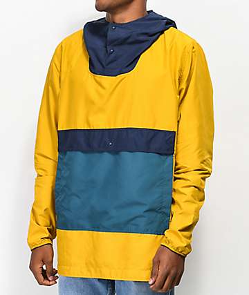 Herschel Supply Co. Voyage Yellow, Teal & Navy Anorak Jacket