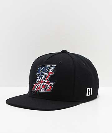 Hoonigan Kill All Tires Red, White, Blue & Black Snapback Hat
