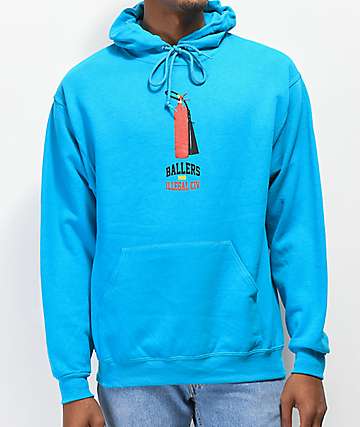 Illegal Civilization Extinguisher sudadera con capucha azul