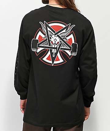 Independent x Thrasher Pentagram Black Long Sleeve T-Shirt
