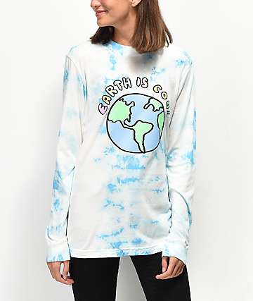 JV by Jack Vanek Earth Is Cool Blue Long Sleeve T-Shirt