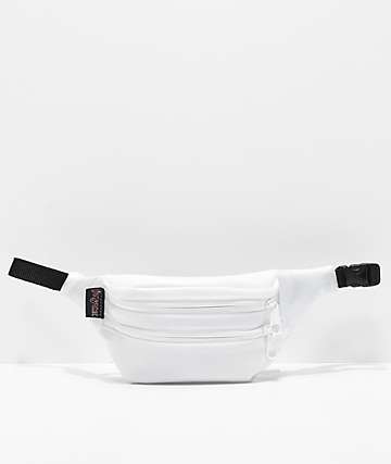 all white fanny pack