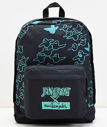 JanSport x Mark Gonzales The Gonz FX Black & Green Backpack