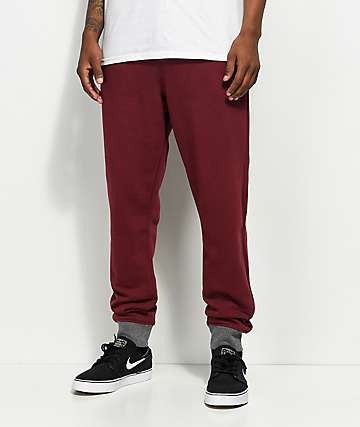 boys burgundy sweatpants