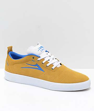 Lakai Bristol zapatos de skate de ante en color dorado y azul